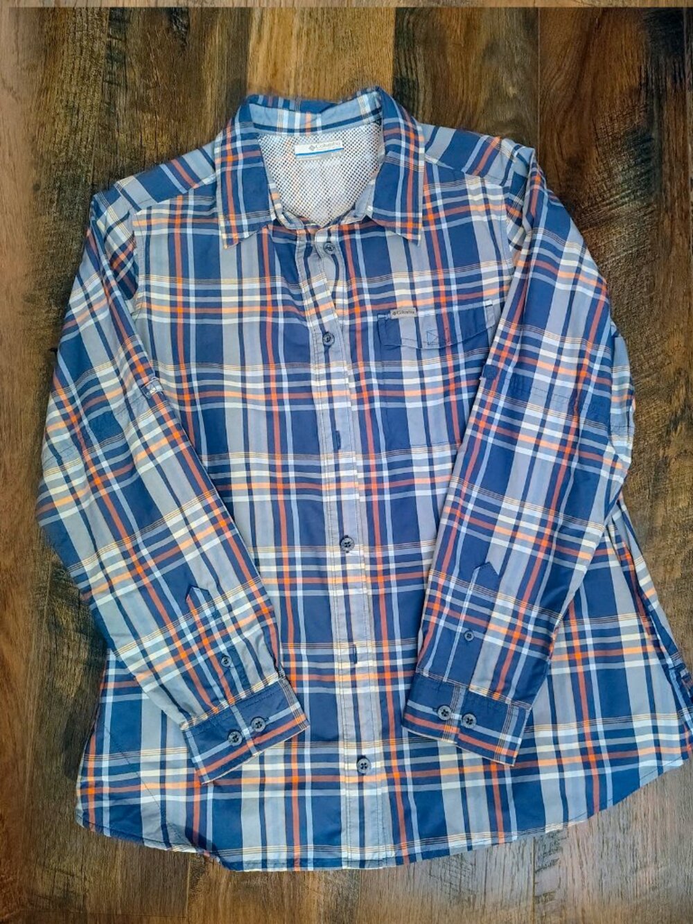 XL Columbia Women's Plaid Long Sleeve Button Down Shirt